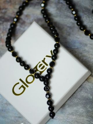 Čierny, elegantný náhrdelník .. s gravírom na mieru 👌🏼 #glosery #nahrdelník