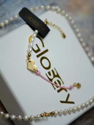 Jemné perlovo-šnúrkové náramky so srdiečkom🩶🎄GARANCIA doručenia do Vianoc - SR / ČR 👌🏼 #glosery #naramky